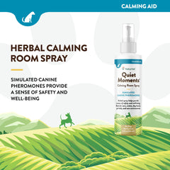 NaturVet Quiet Moments herbal blend emphasizes a comforting aroma for routines.
