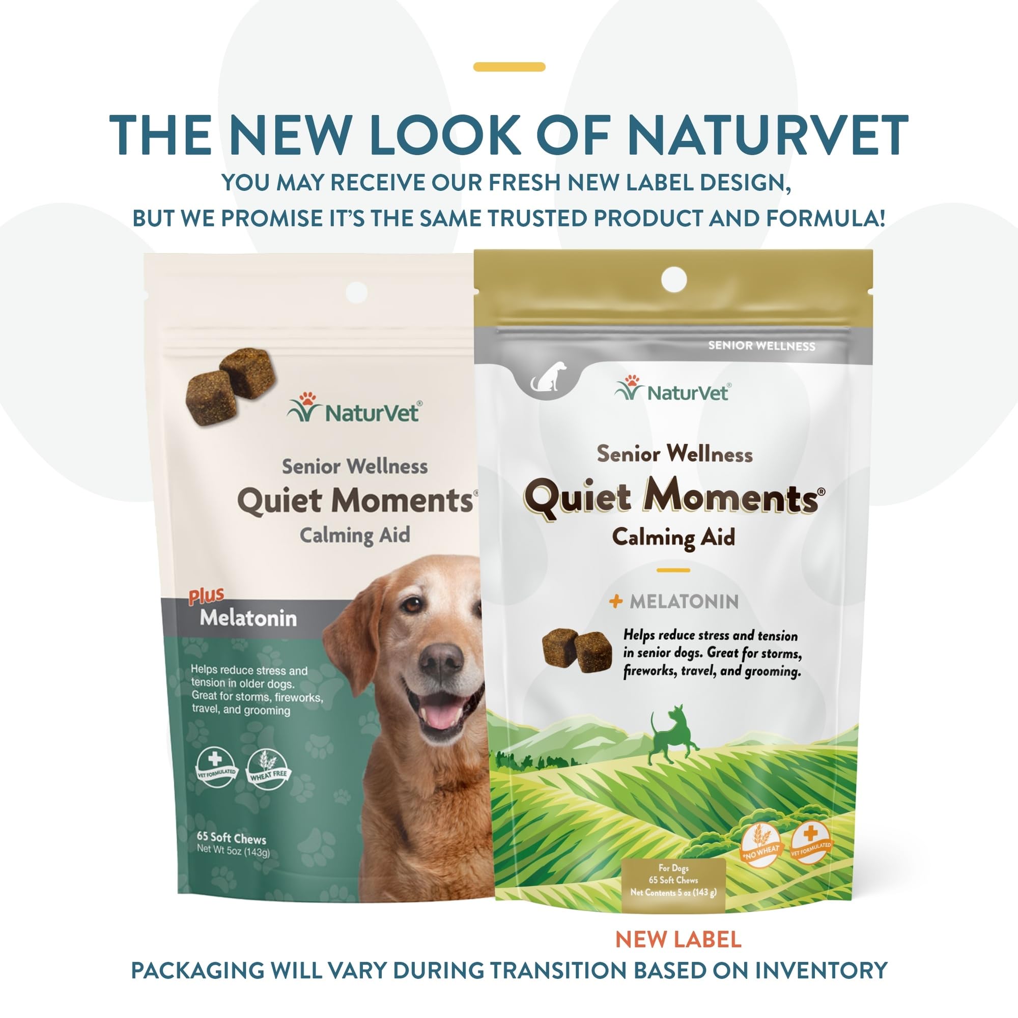 NaturVet Quiet Moments soft chews closeup, tasty anxiety relief for travel and grooming.