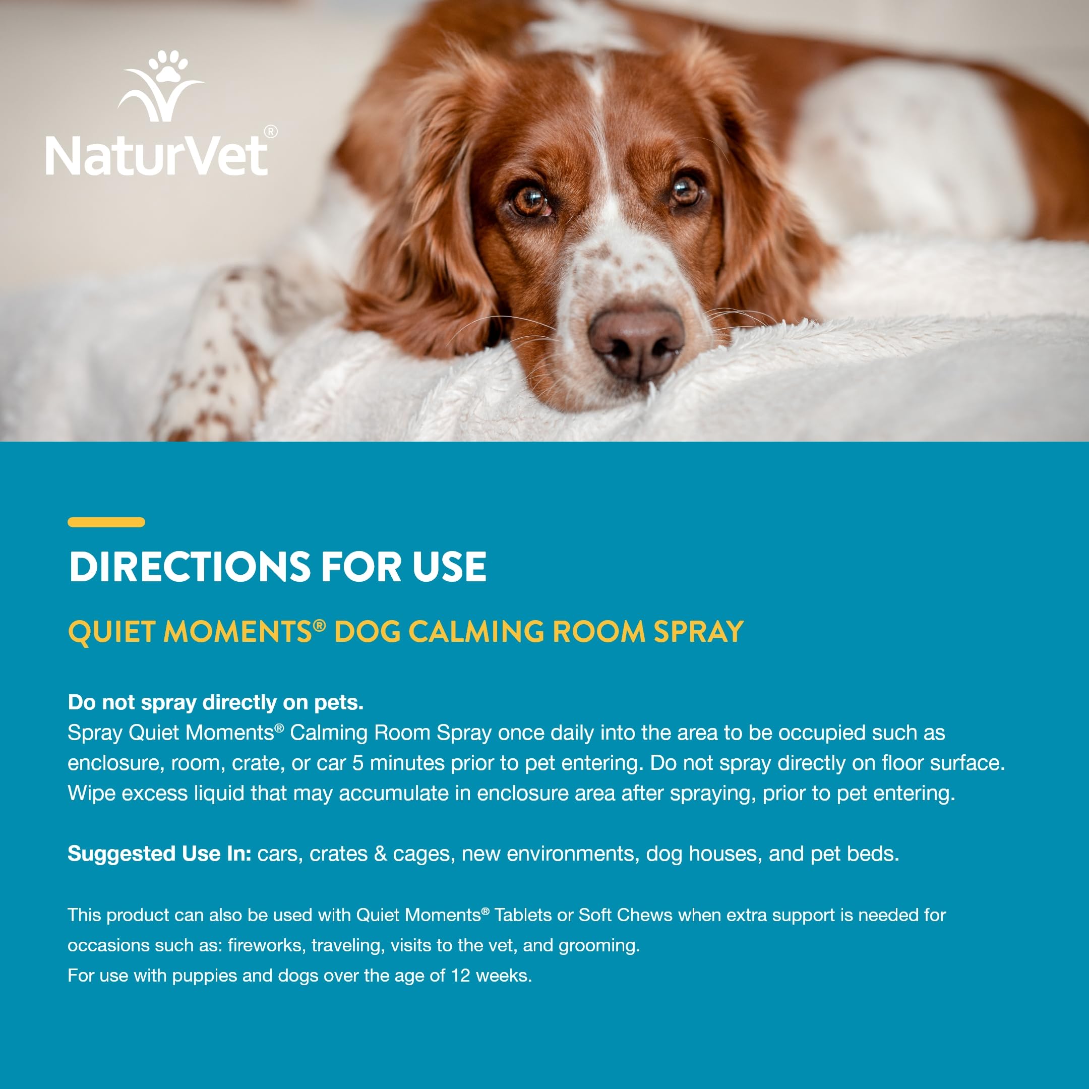 NaturVet Quiet Moments is wheat-free and USA-made for peace of mind.