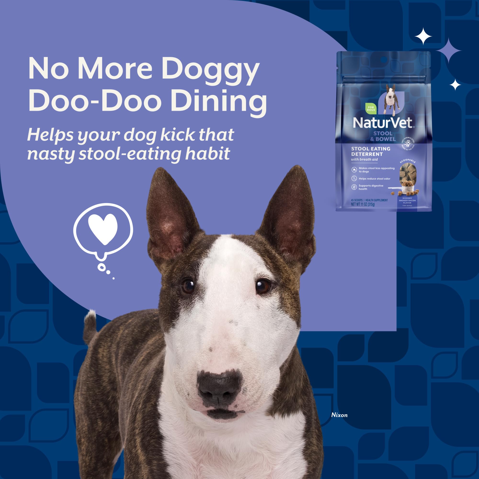 11oz NaturVet Scoopables bag with USA-made claim.
