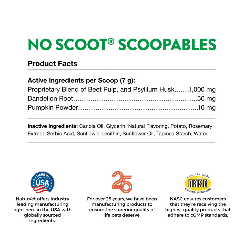 NaturVet Scoopables at mealtime supports anal gland care during daily routines.