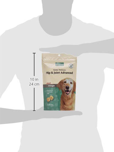 NaturVet Senior Wellness packaging front emphasizes USA-made and vet formulation.
