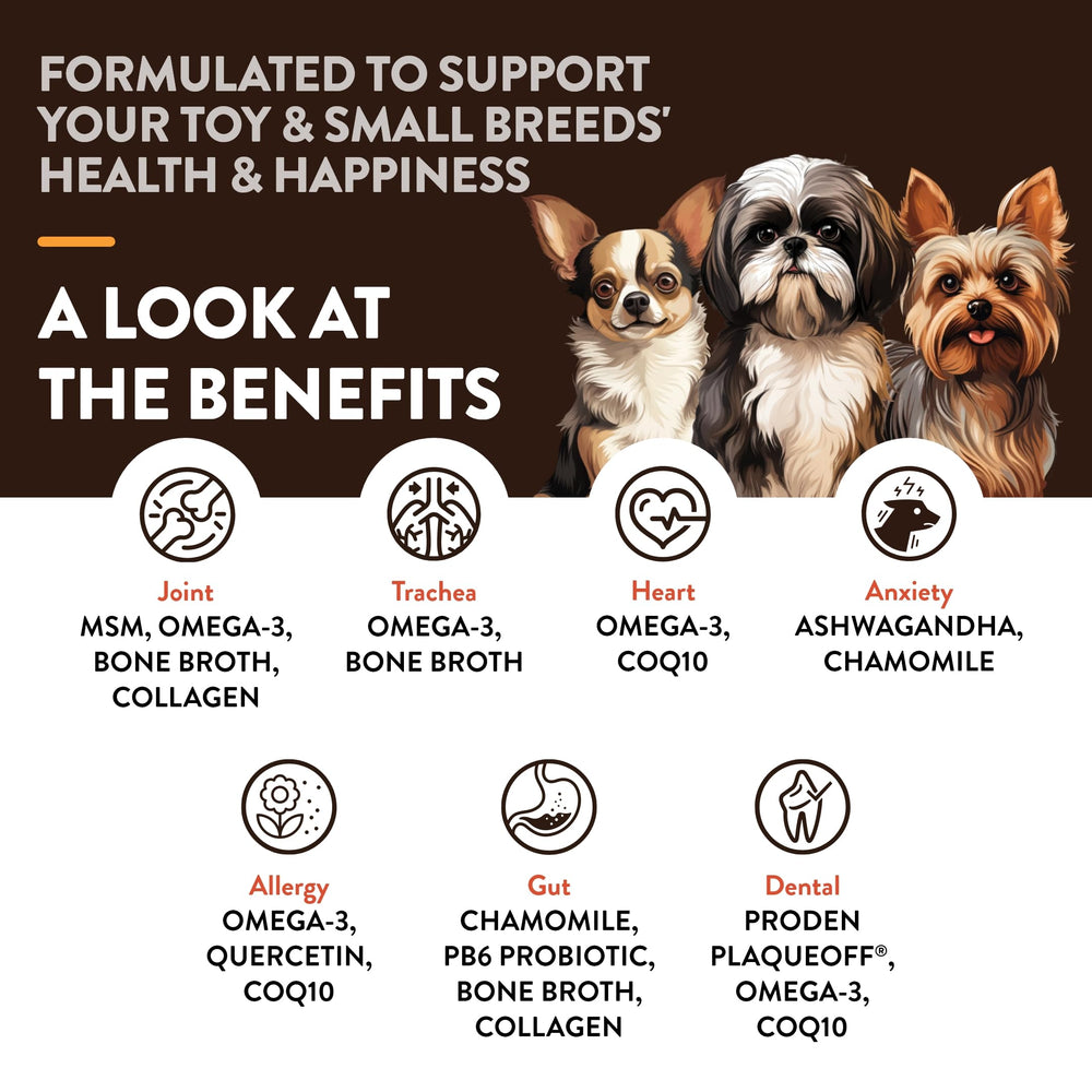 NaturVet Small Breeds soft chews close-up showing tasty daily chew