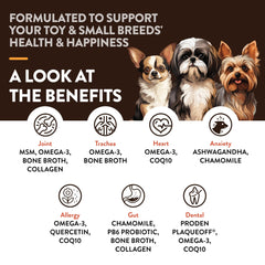 NaturVet Small Breeds soft chews close-up showing tasty daily chew