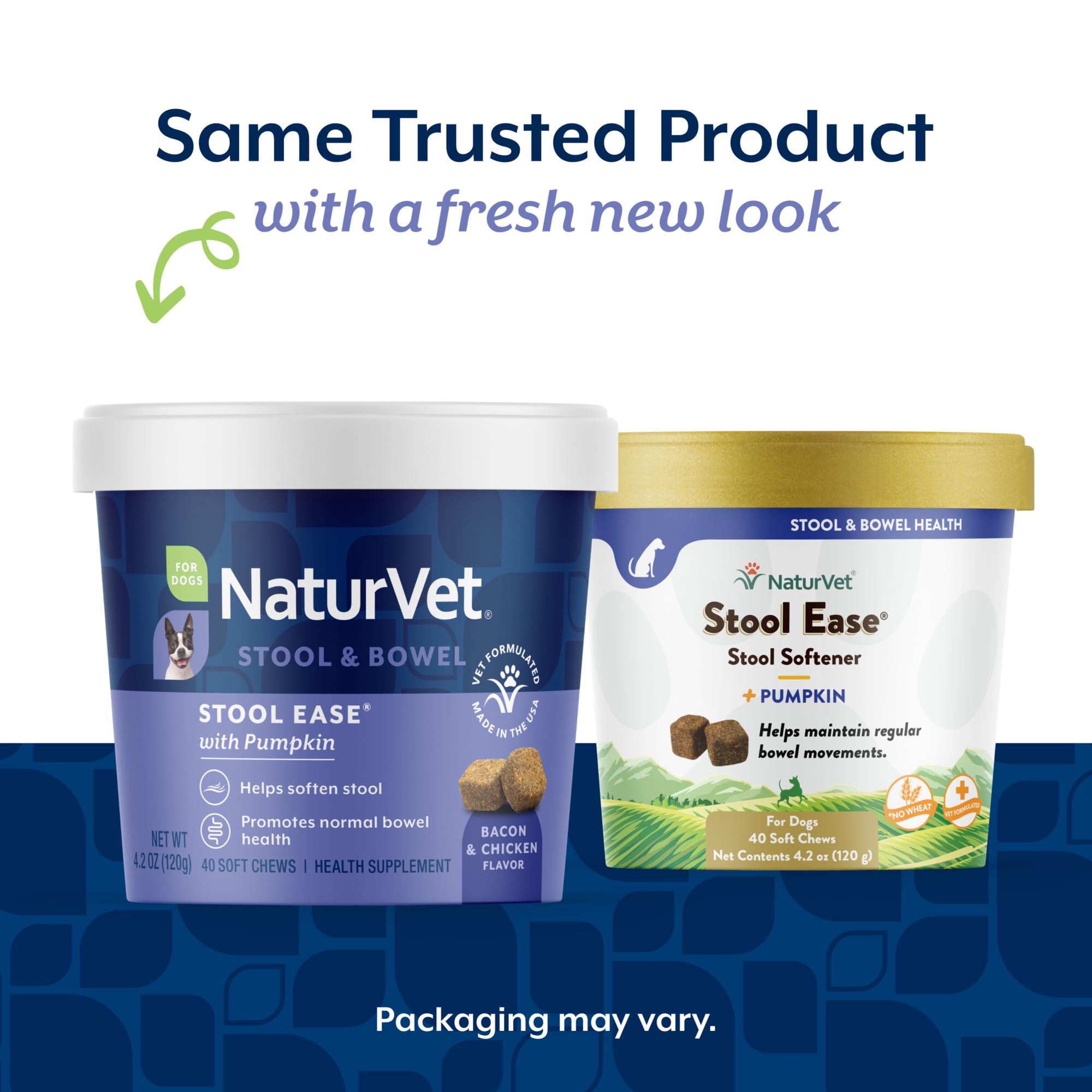 Close-up of NaturVet Stool Ease soft chews for simple dosing.