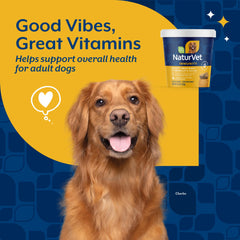 NaturVet VitaPet breath aid chews, supports fresh breath as part of daily care.