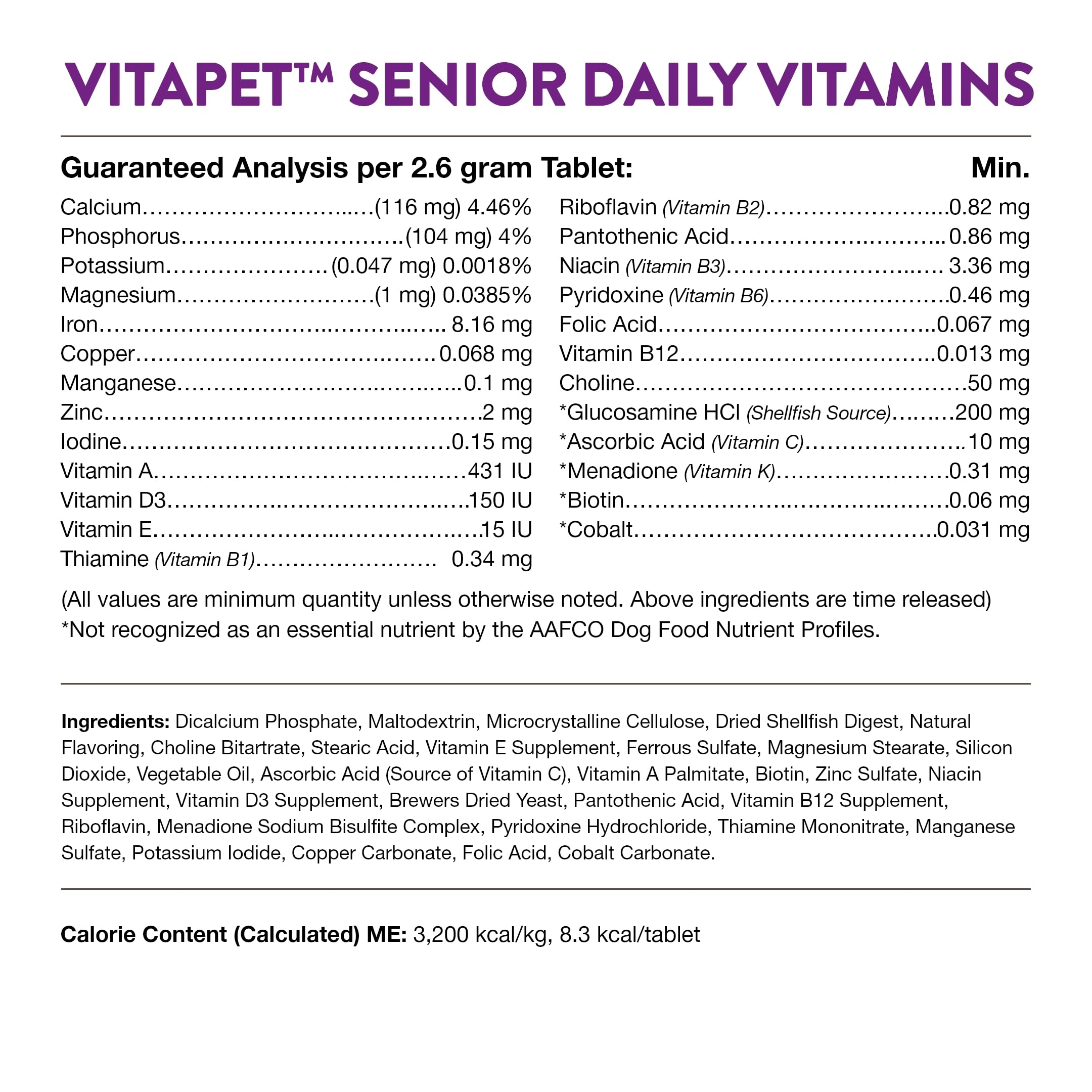 NaturVet VitaPet Senior container front shows product name and benefits clearly.