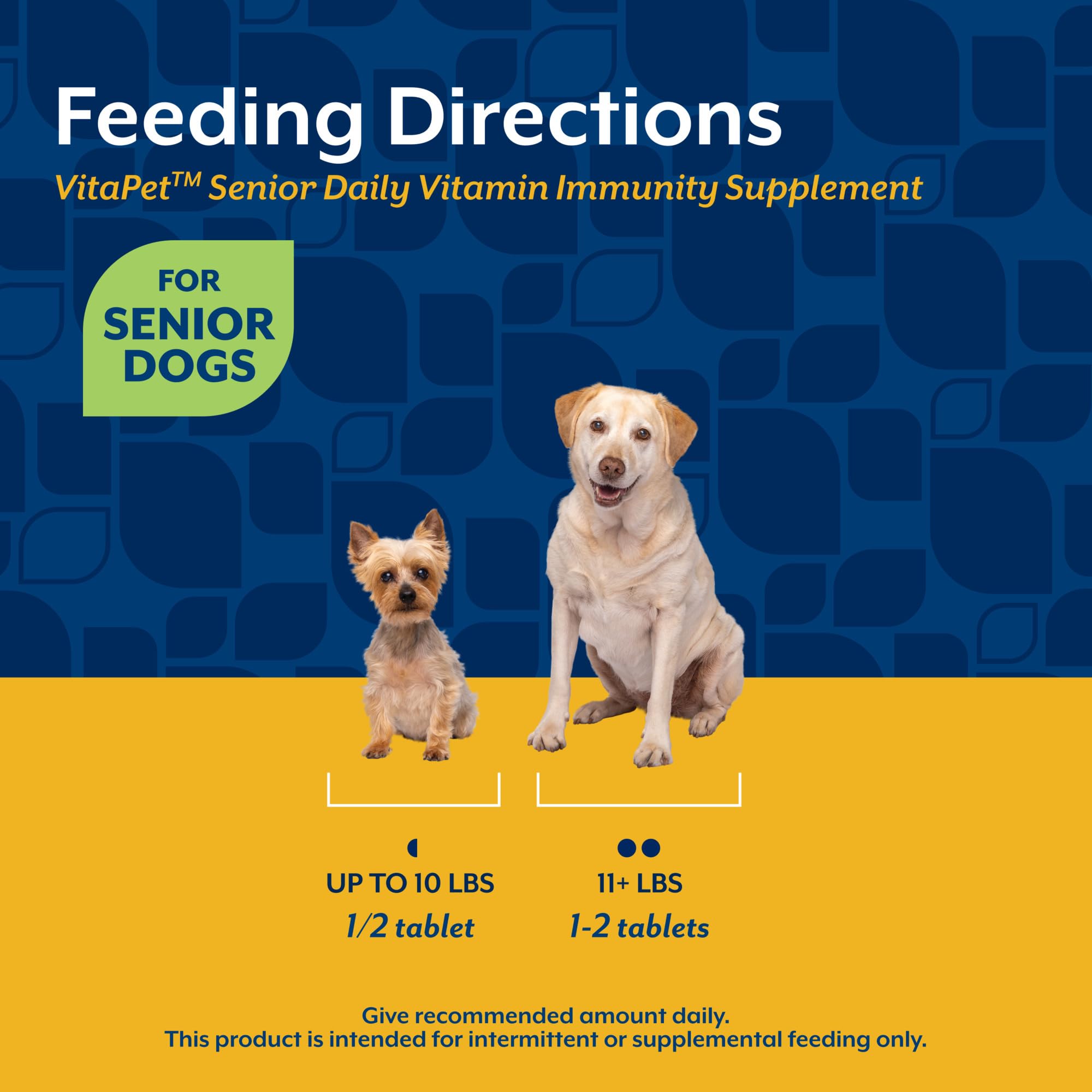 NaturVet VitaPet Senior full-spectrum vitamins label close-up for dog health.