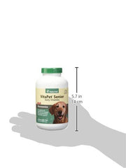 NaturVet VitaPet Senior time-release tablets packaging suggests steady delivery.