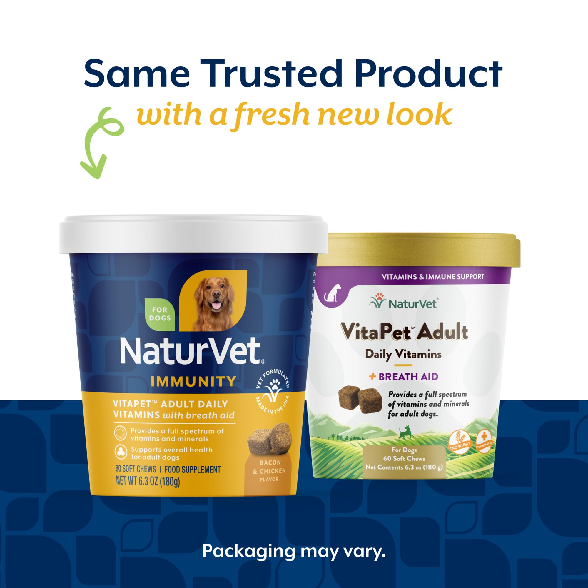 NaturVet VitaPet soft chews closeup, tasty texture dogs enjoy as daily supplements.