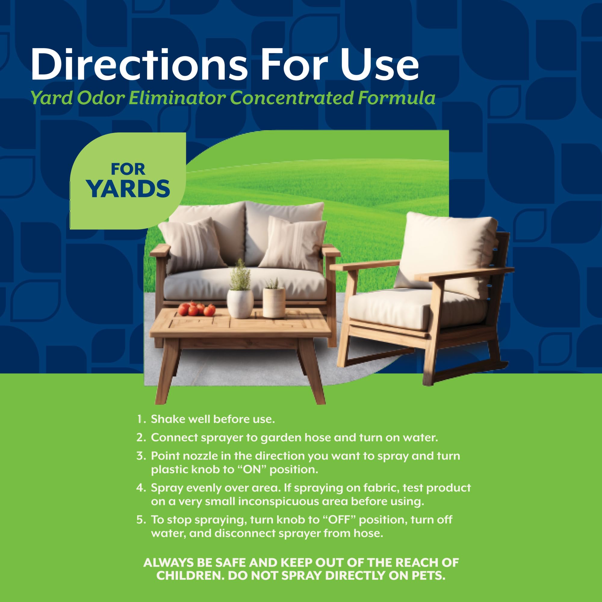 NaturVet Yard Odor Eliminator is made in the USA and veterinarian formulated