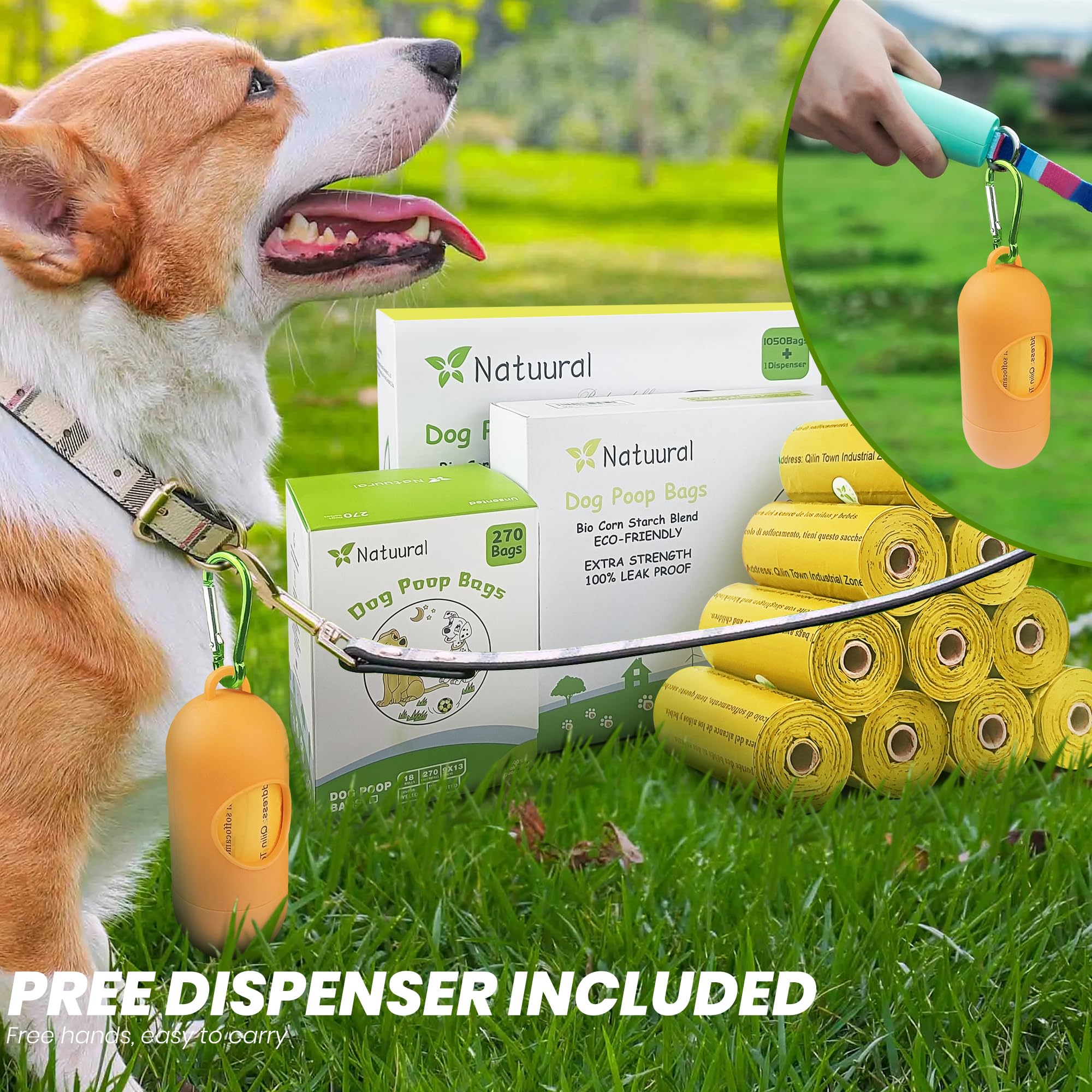 Natuural extra-thick bags resist tearing during handling