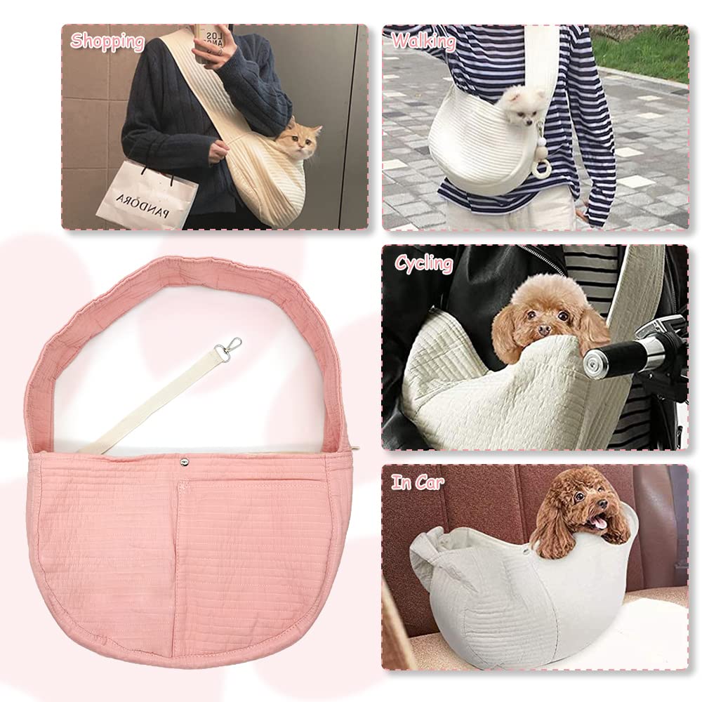 NATUYA compact daily-use sling ideal for small breeds up to 8 lbs.