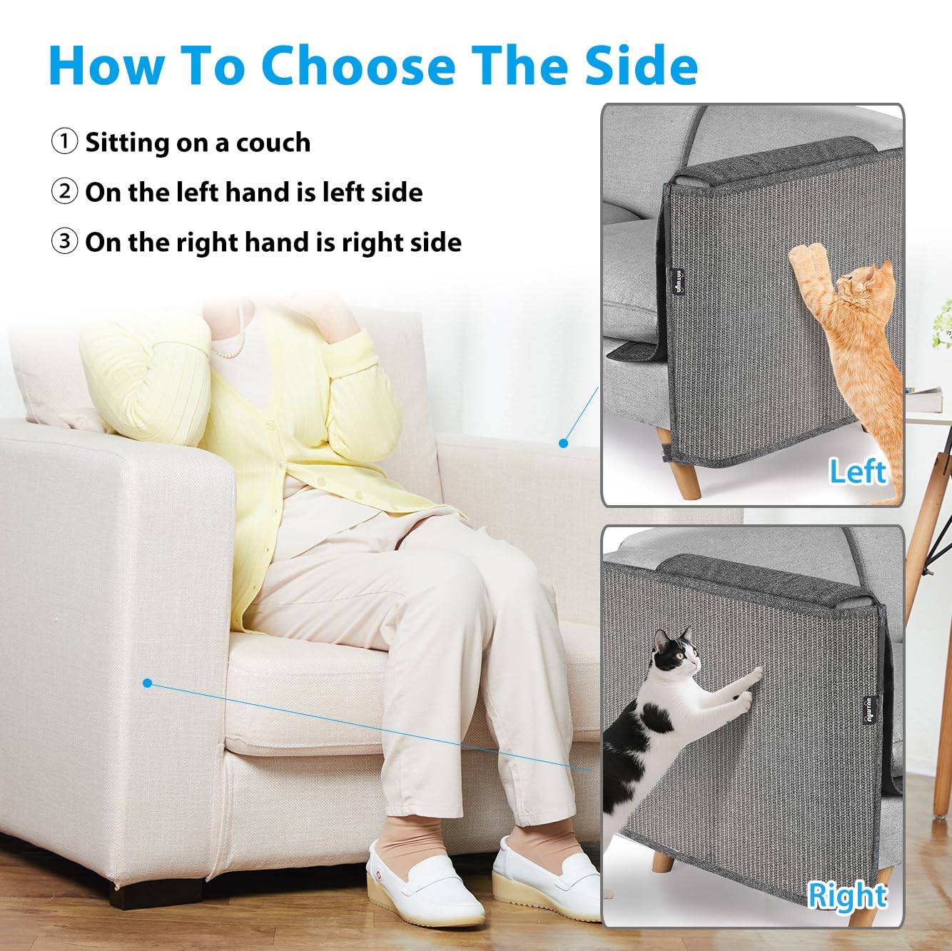 NATUYA high-quality-sisal-material; durable protection against scratching.