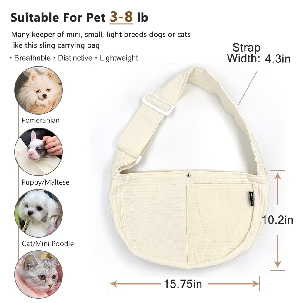NATUYA small dog carrier sling secure closure demo.