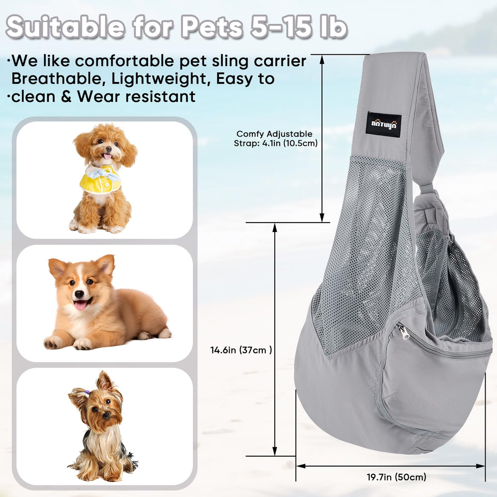 NATUYA breathable mesh design keeps your puppy cool during outings