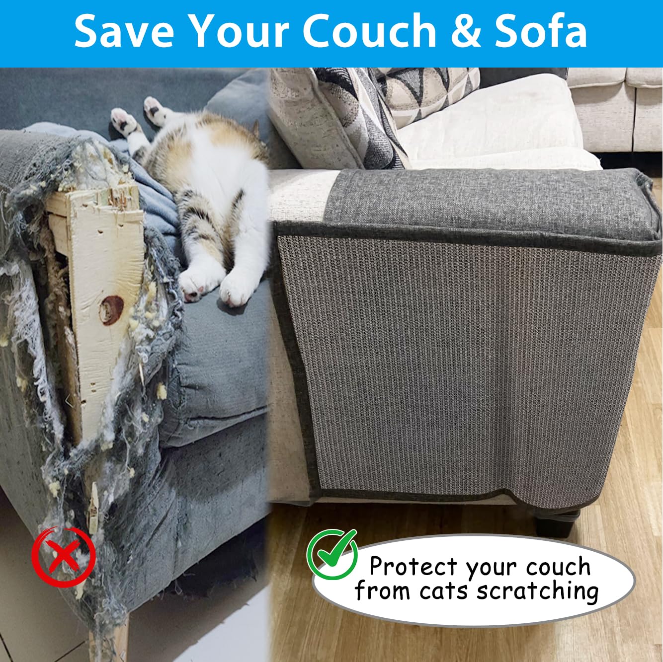 NATUYA sofa-armrest-protector 27x19 inches; snug fit blends with decor.
