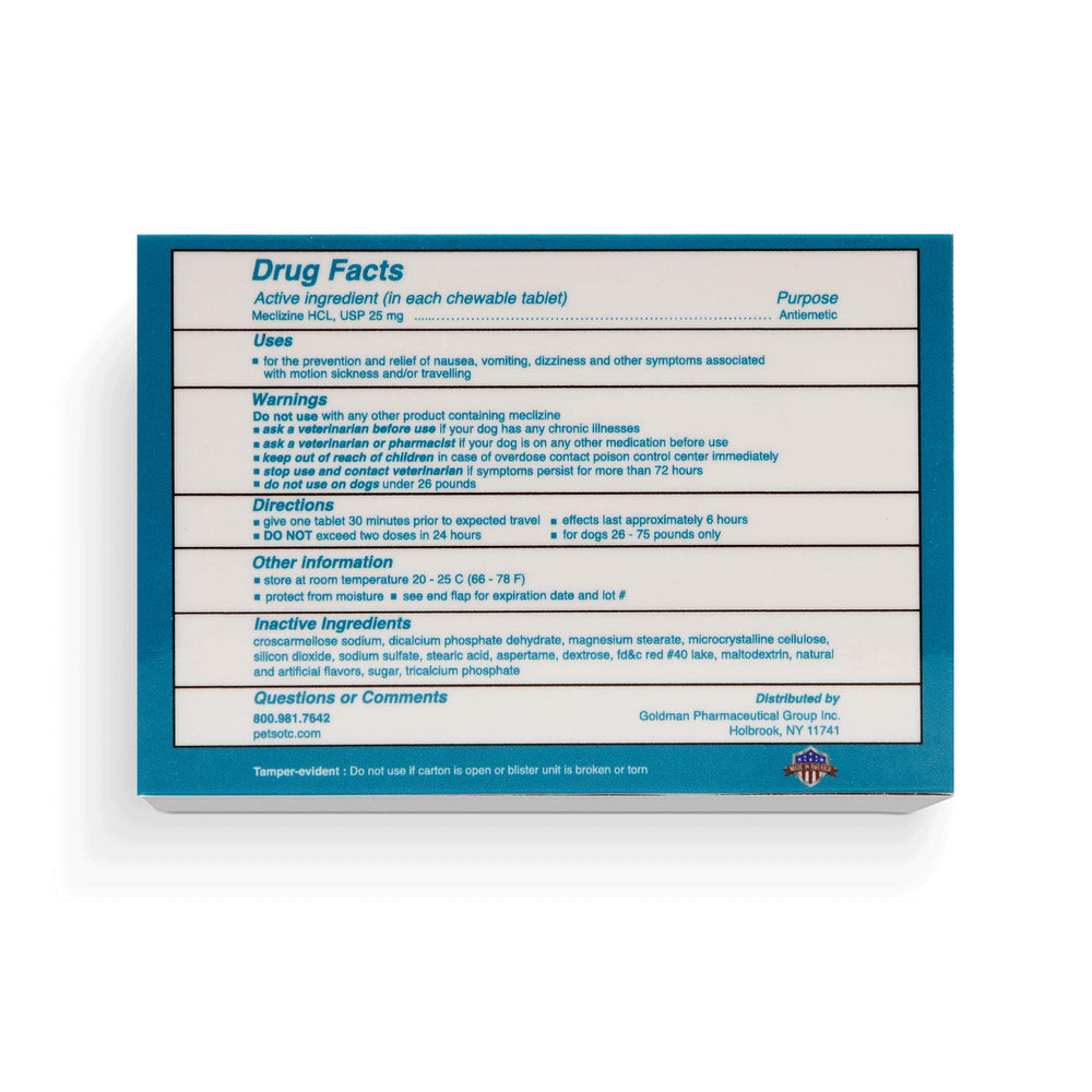 Close-up of NausX tablets highlighting small, odor-free pills for quick use