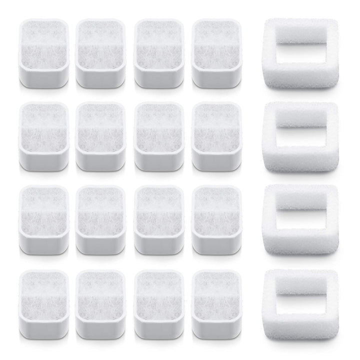 NautyPaws ceramic fountain replacement filters 16-pack for cleaner water