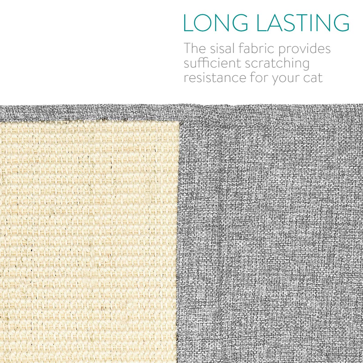 Navaris claw-care zone with sisal and fabric for versatile scratching