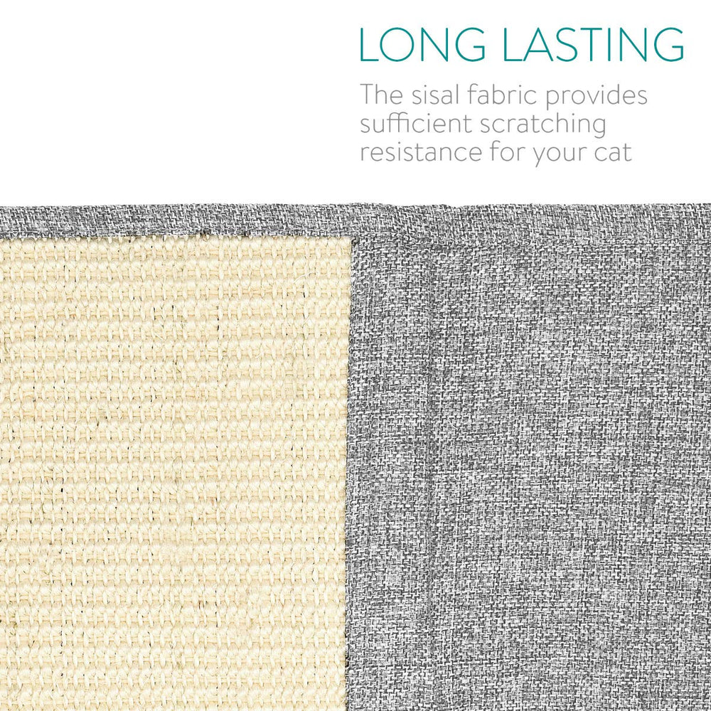 Navaris claw-care zone with sisal and fabric for versatile scratching