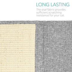Navaris claw-care zone with sisal and fabric for versatile scratching