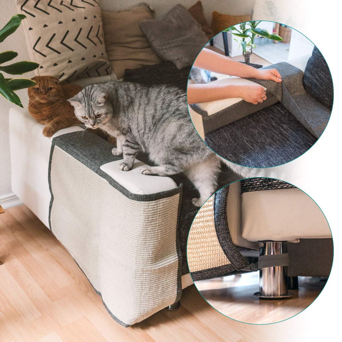 Navaris eco-friendly natural sisal material for scratching