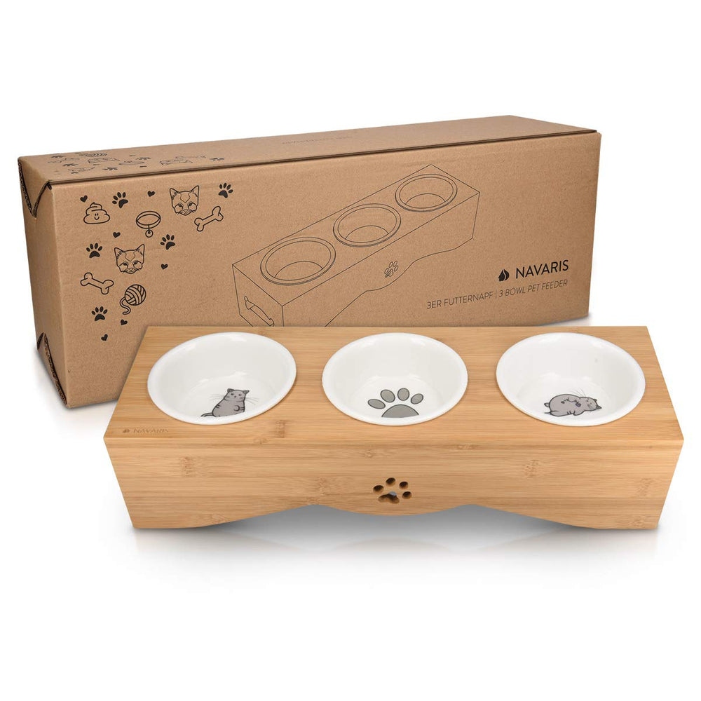 Navaris three-bowl set suits wet, dry, and water options.