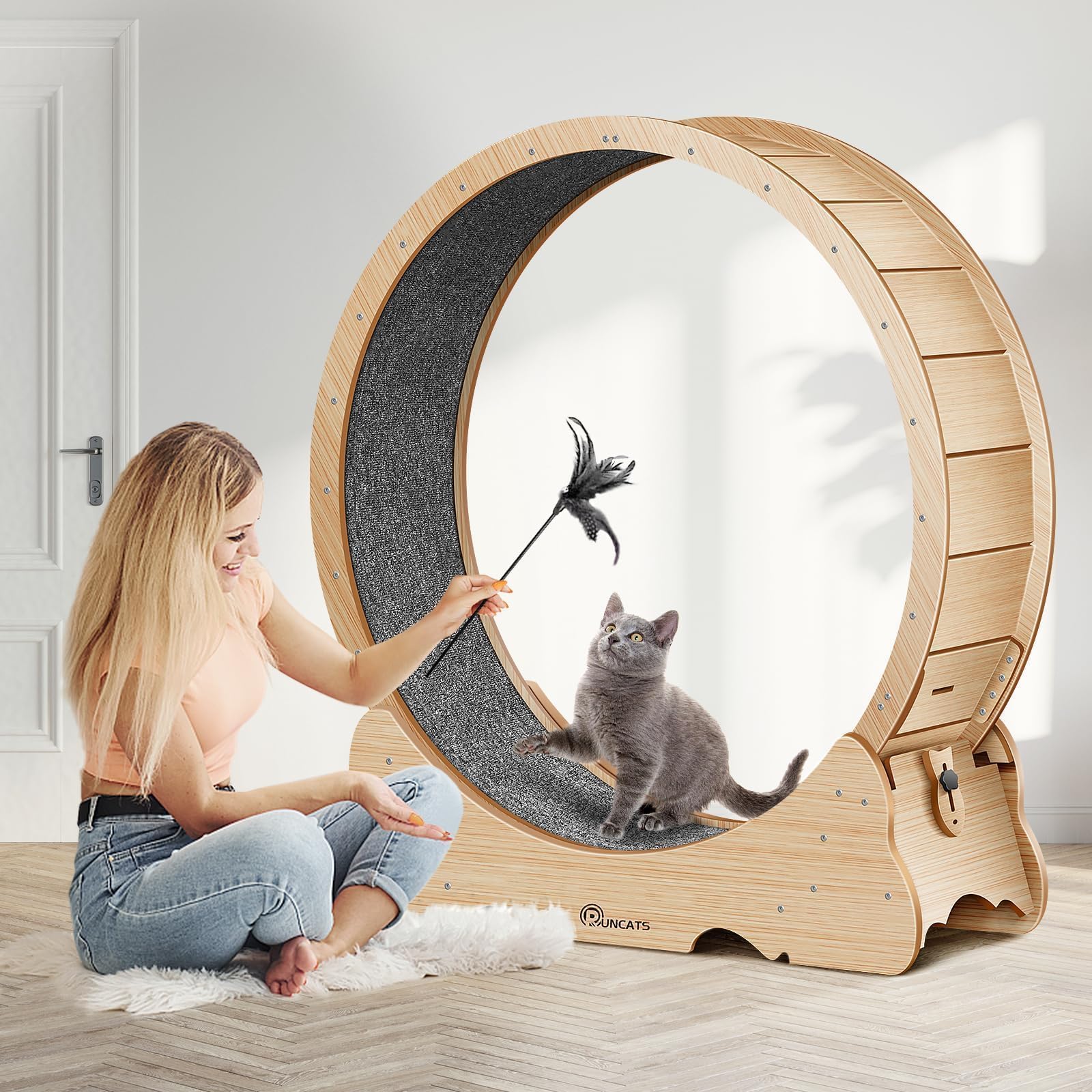 Naviconvex Cat Wheel: sturdy construction supports daily play and steady workouts.