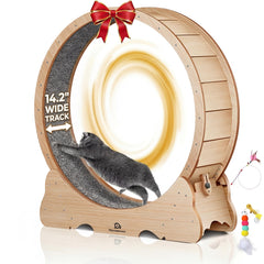 Naviconvex Cat Wheel: spacious running area for indoor cats encourages natural movement.