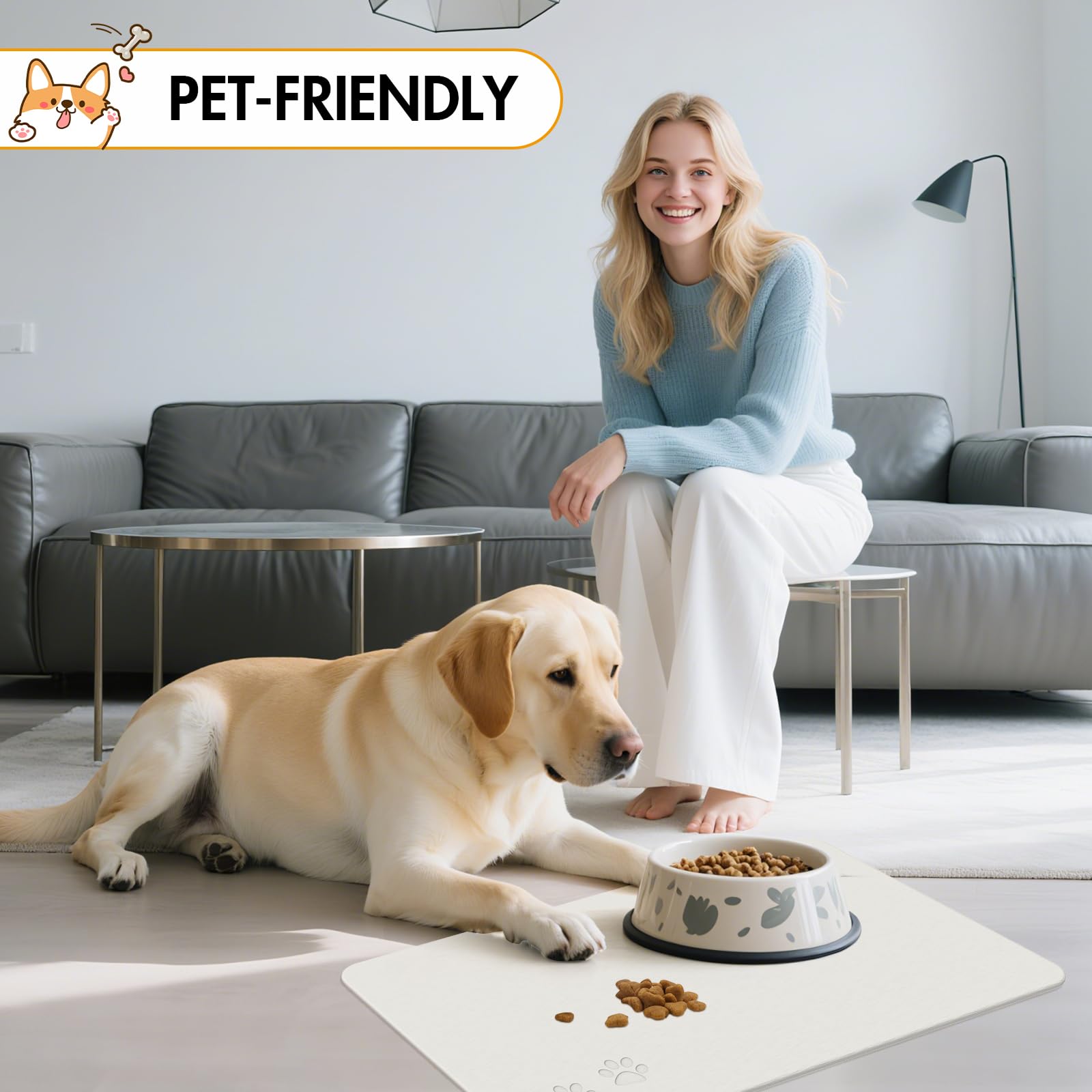 NAVKONY diatomite stone mat suitable for bowls, feeders, and pets.