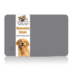 NAVKONY diatomite stone pet feeding mat absorbs spills instantly, keeping floors clean.