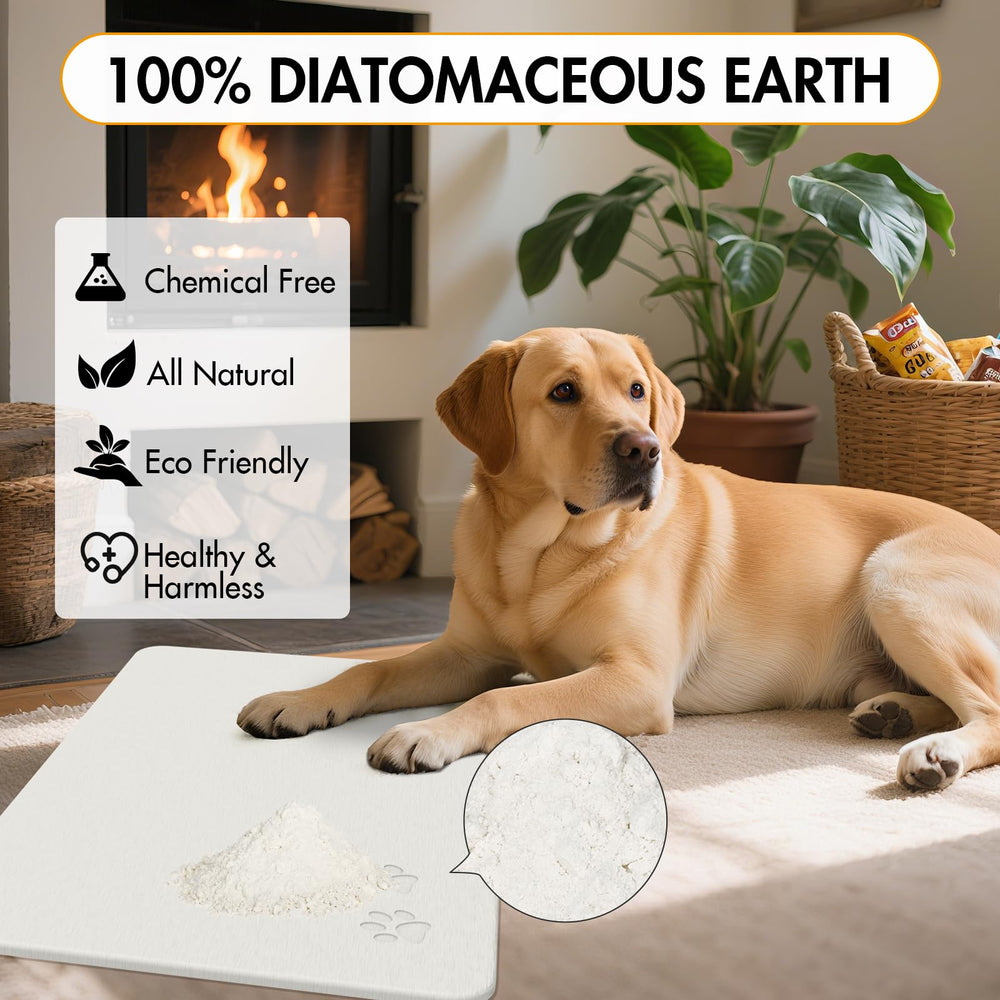 NAVKONY pet bowl mat with non-slip pad keeps bowls steady during mealtime.