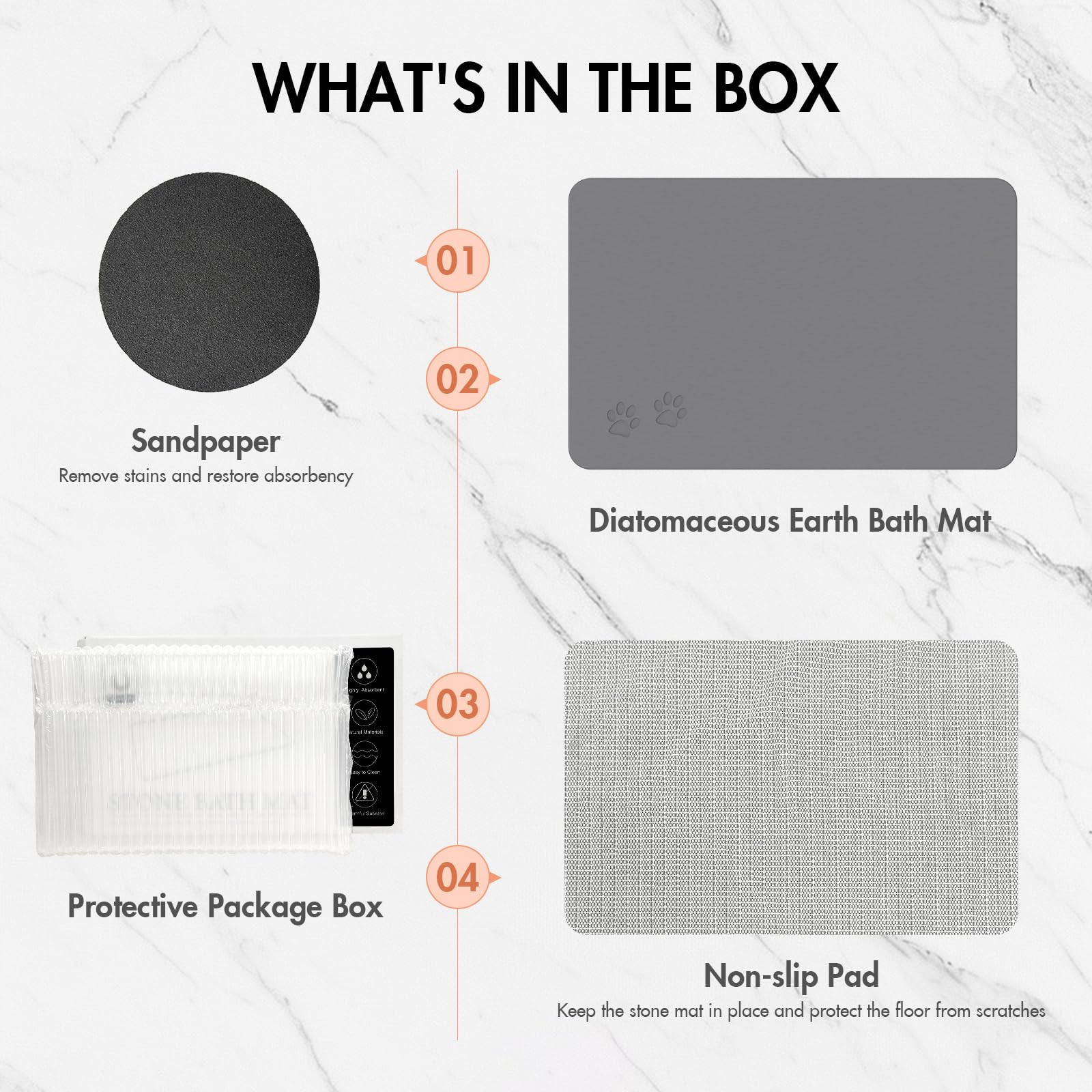 NAVKONY safe, smooth-edged mat offers secure use around energetic eaters.