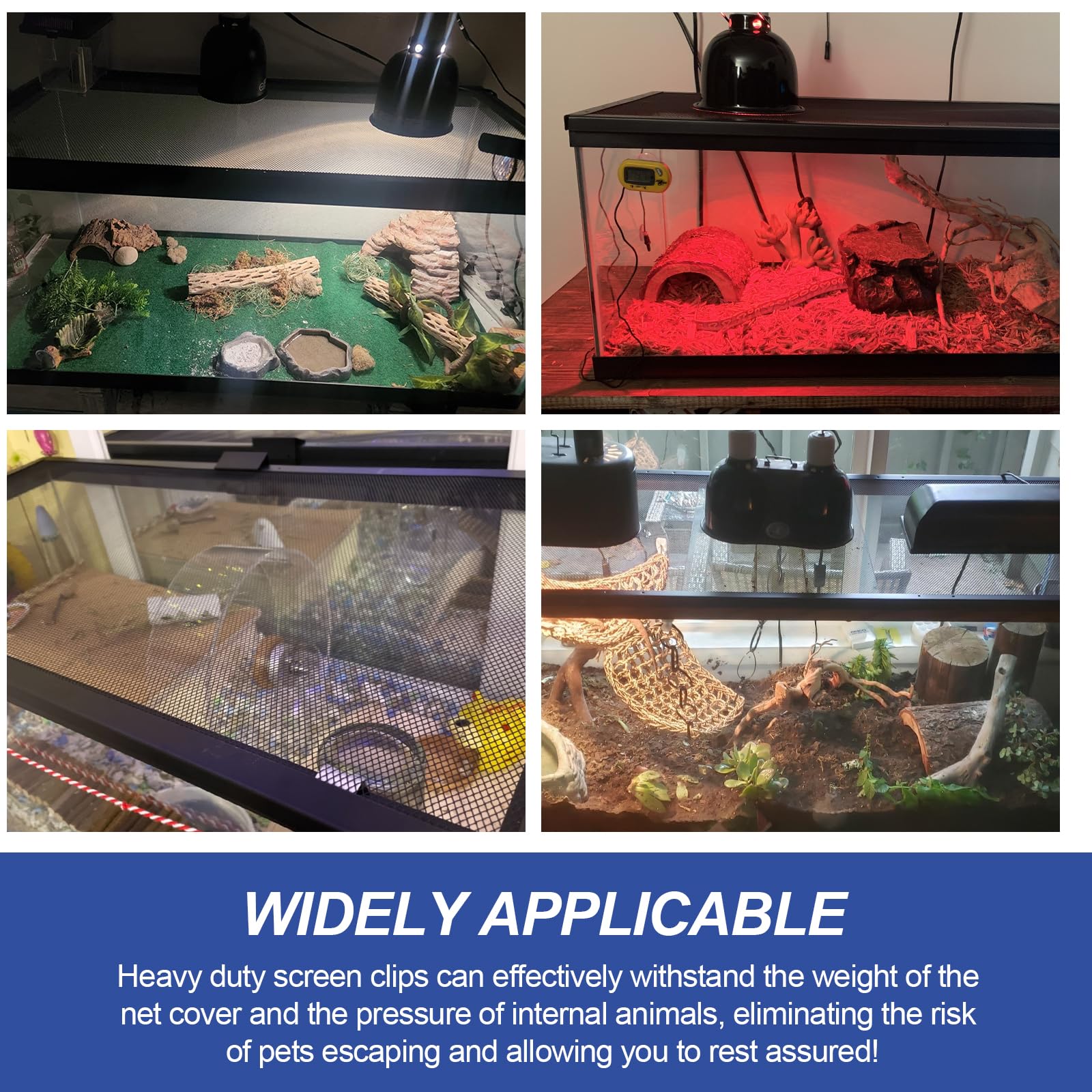Nbbiww aquarium clip suitable for diverse enclosures and small to medium terrariums.