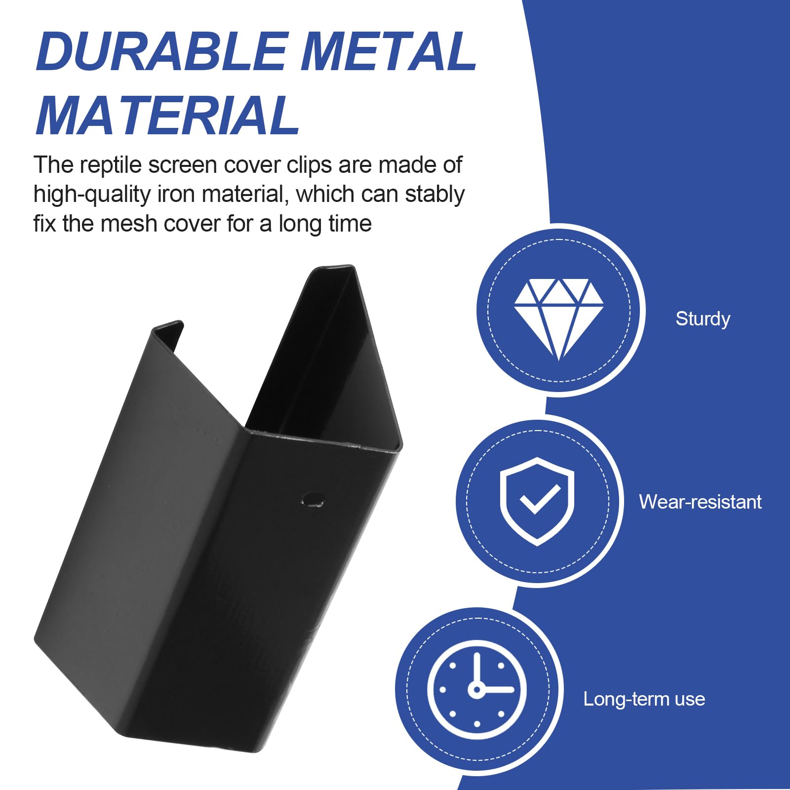 Nbbiww heavy-duty clip for 5-29 gallon tanks supports mesh lids reliably.