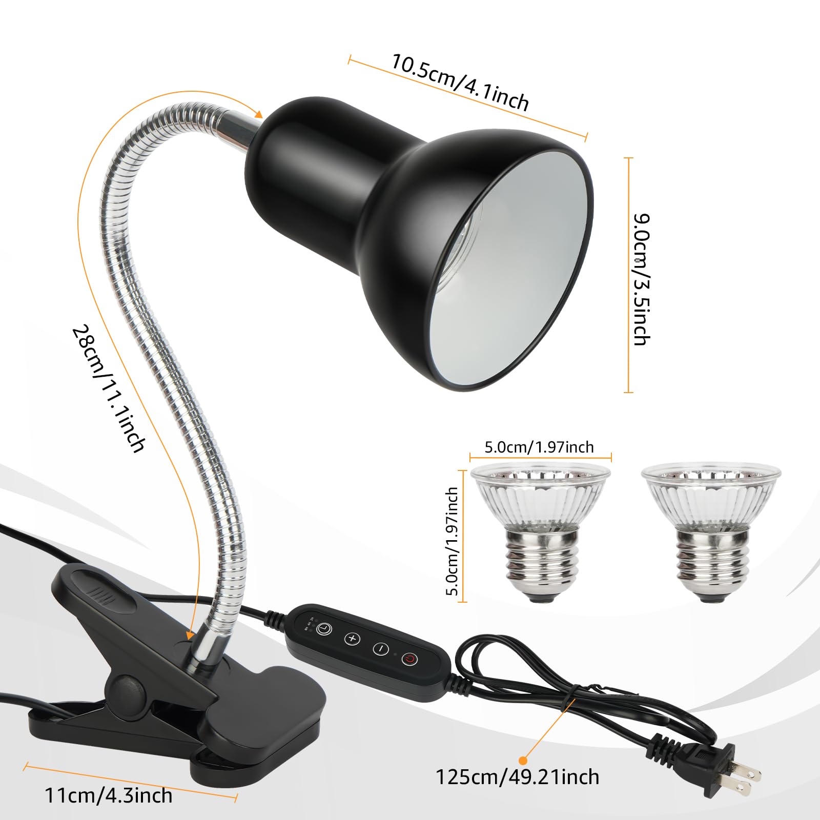 NBIIUYIGE adjustable stand and 360° head customize heat zones.