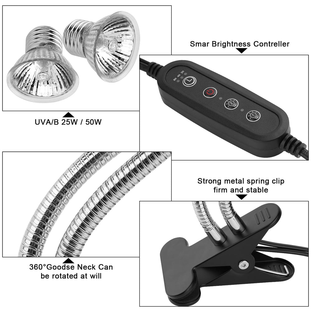 NBIIUYIGE cycle timer enables automatic day-night or basking schedules