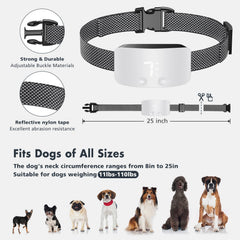 NBJU bark collar adjustable strap shown for a custom fit