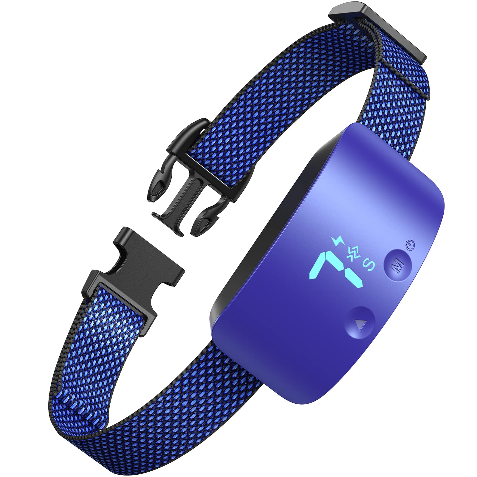 NBJU Bark Collar front view showing compact design for daily training use