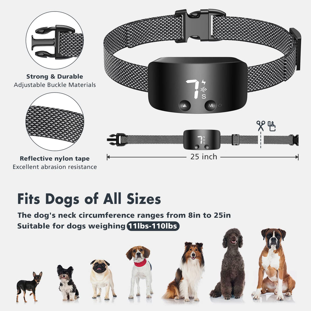 NBJU Bark Collar sensor detection activates only on bark for accuracy.