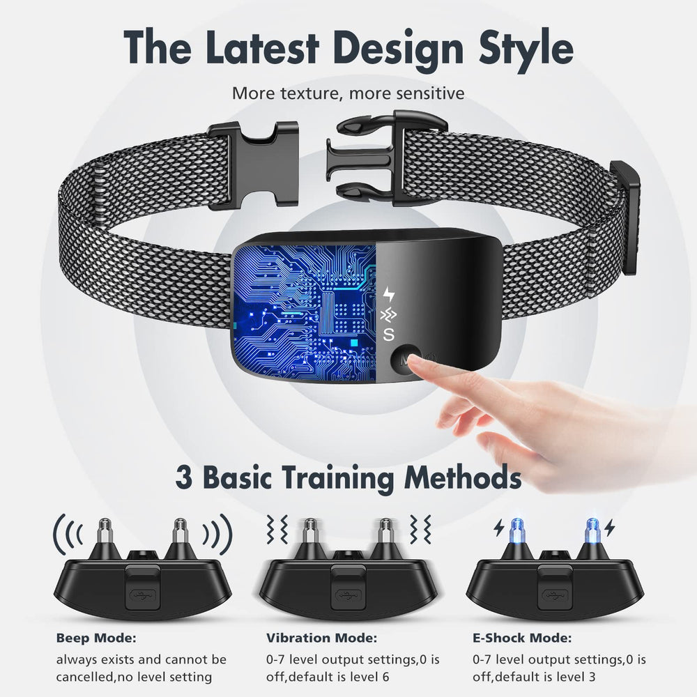 NBJU Bark Collar silicone sleeves protect skin during wear.