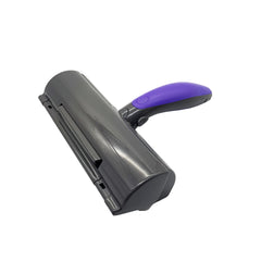 Close-up of NC Furdaddy dust receptacle capturing pet hair