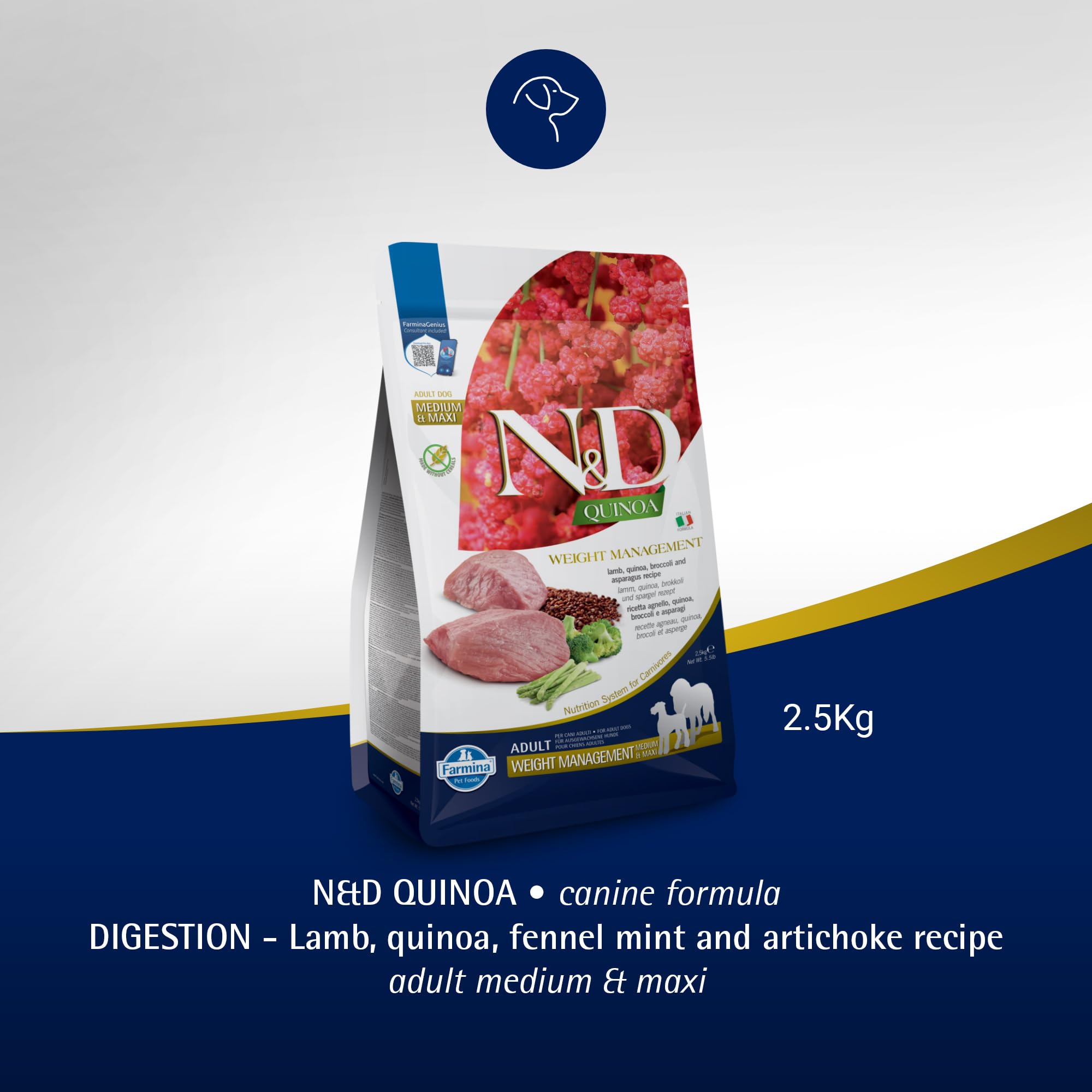 N&D Farmina Weight Management Lamb treat-time setup for portion control