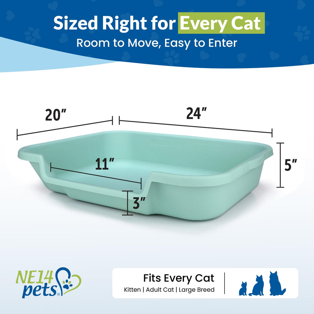 NE14pets KittyGoHere arthritis-friendly box promotes easy stepping in.