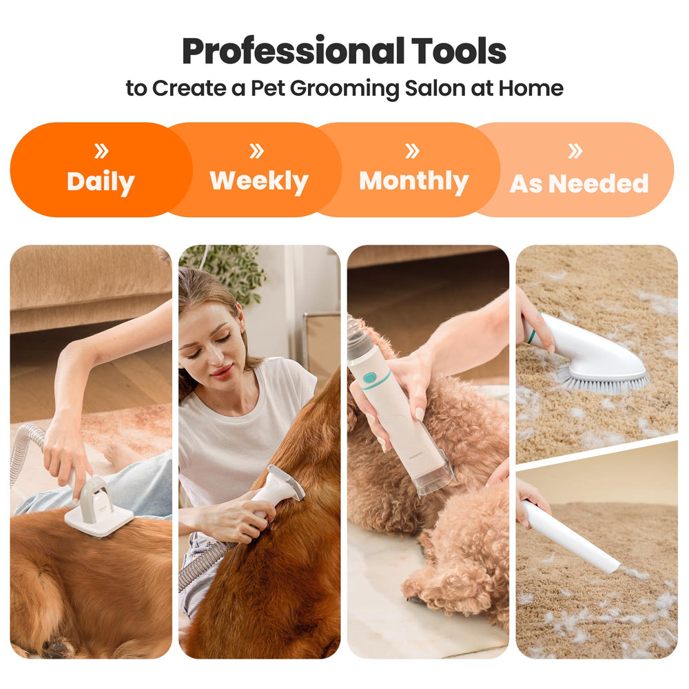 Neakasa P1 Pro brush and detangler for coat prep.