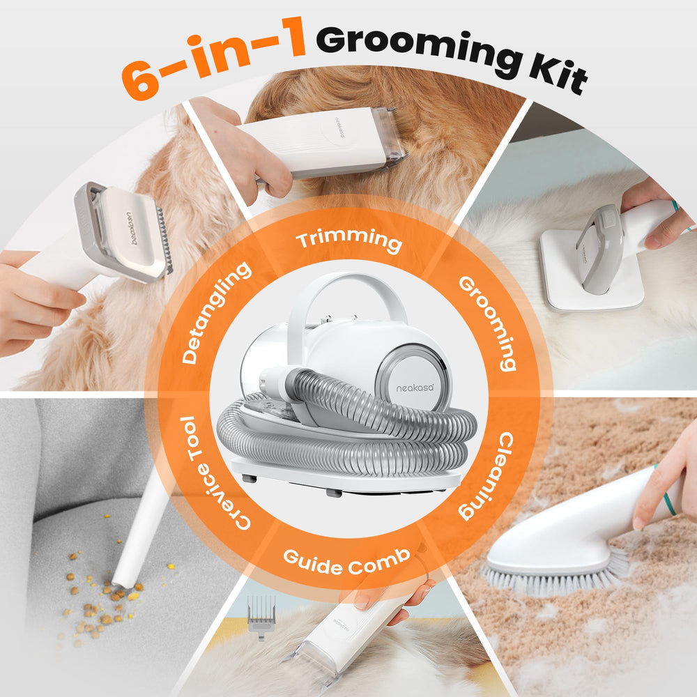 Neakasa P1 Pro clipper attachments enable precise trims.