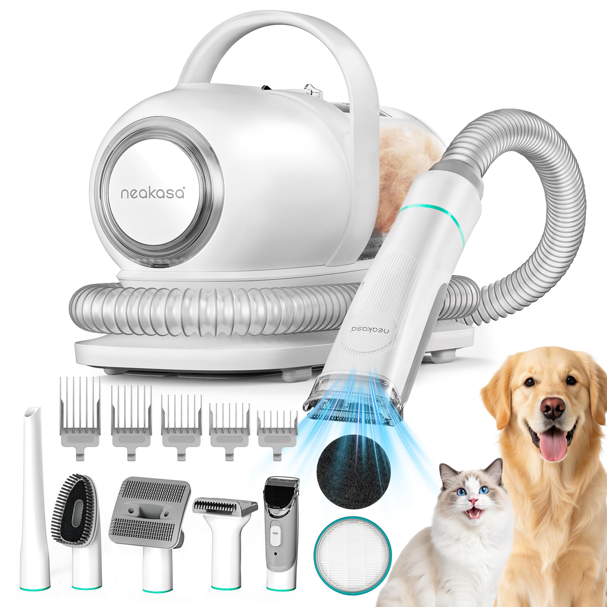 Neakasa P1 Pro dog grooming vacuum kit for at-home grooming.