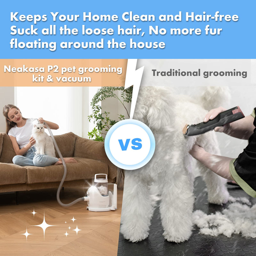 Neakasa P2 Pro low-noise design aids calm grooming.
