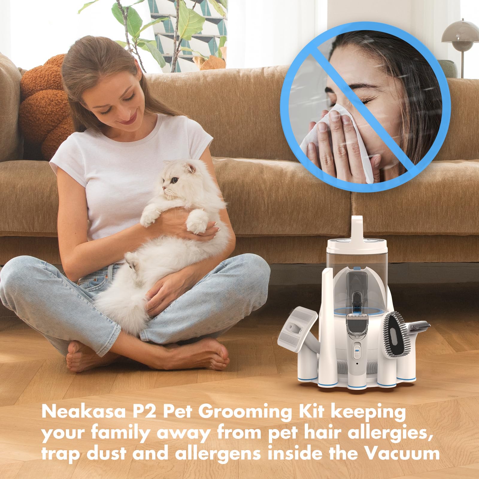 Neakasa P2 Pro low-noise motor keeps pets calm